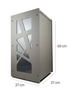 Rangement de granulés bois design Granulebox gris 2
