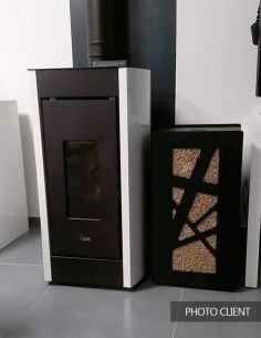 Réservoir à pellets design pour l'intérieur de la maison 2