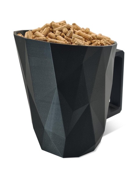 Pelle à pellet avec tamis pour poêle à granulés de bois
