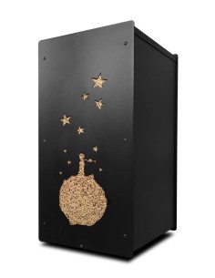 Rangement pellets design français Granulebox 55kg salon 2
