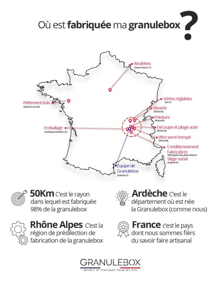 carte de France conception rangement pellets