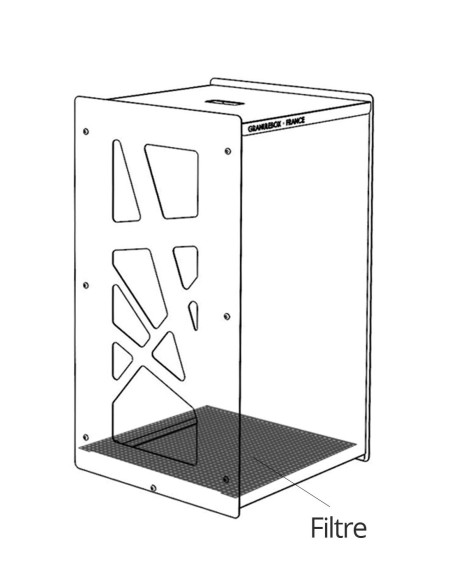 filtre pour stockage granulés de bois