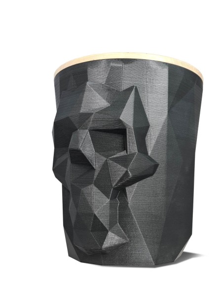 rangement pellet noir tête de mort