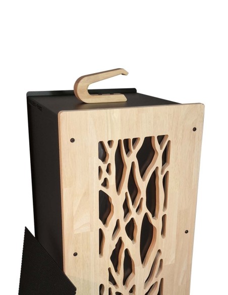 meuble de stockage granulés de bois Granulebox en acier et bois