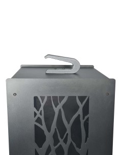 Poignée noir pour coffre à pellets 2