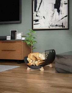 Range-bûches intérieur Ruche meuble pour bois de chauffage 2