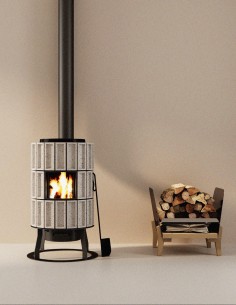 Rangement pour stocker le bois dans la maison 2