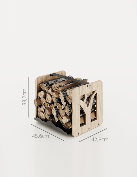 Ranger les bûches de bois dans la maison