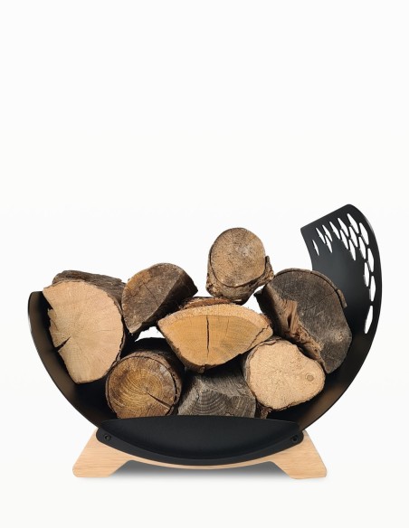 Support à bois design pour intérieur