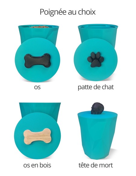 rangez vos croquettes dans un boite hermétique et design pour les chats