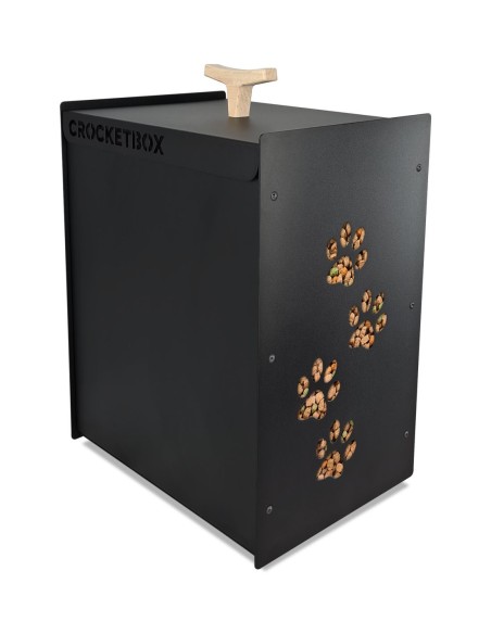 rangement croquettes 10kg façade 4 pattes