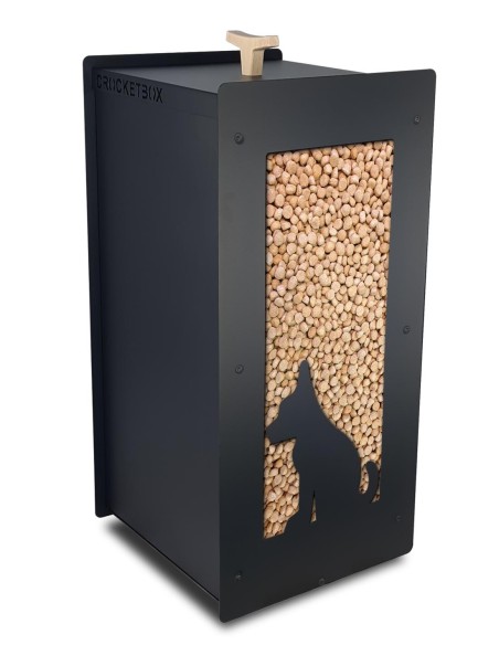 conteneur en acier design pour croquettes