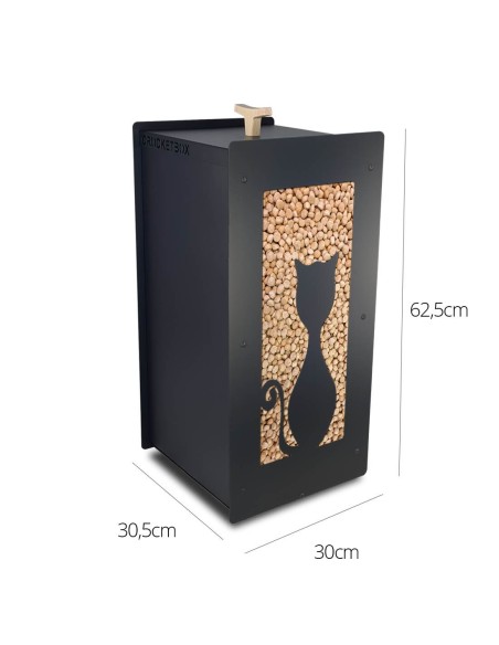 Boite à croquettes pour chats avec une grande capacité de 20kg