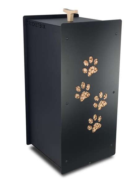 meuble de rangement design pour les croquettes de chat