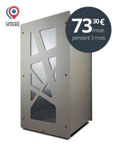 Rangement de granulés bois design Granulebox gris