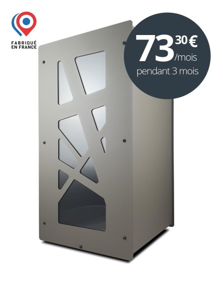 Rangement de granulés bois design Granulebox gris