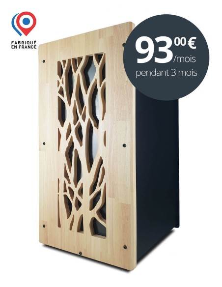 stockage pellets pour intérieur en bois
