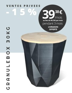 Meuble de stockage de granulés de bois 30kg