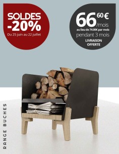 Rangement pour stocker le bois dans la maison