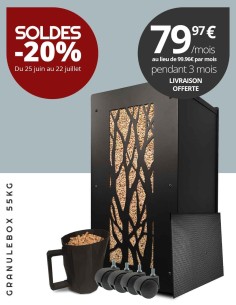 Pack Granulebox Arbre Noir – Rangement 55kg pellets