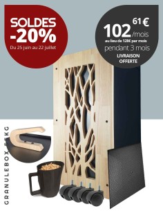 Granulebox Évea : élégance et robustesse pour stockage de pellets