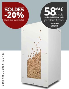 Rangement pellets - Granulebox Numérik 55kg, design et qualité