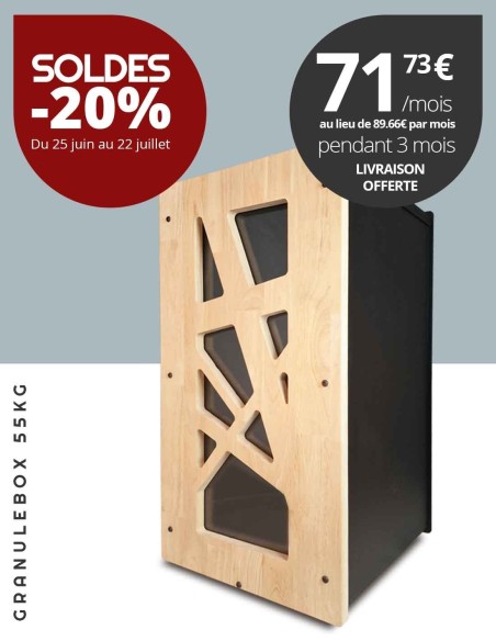 Rangement pellets design et haut de gramme Granulebox
