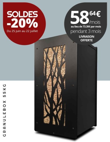 Rangement de pellets 55kg au design original