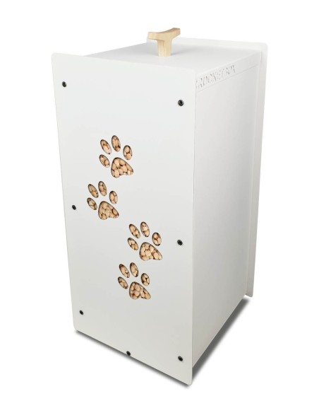 Accessoire de stockage croquettes avec personnalisation façade