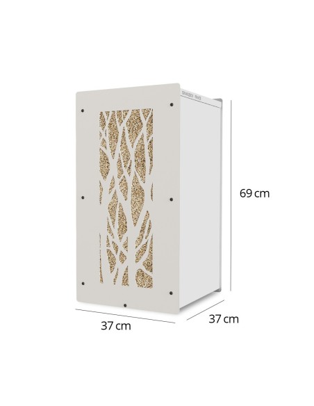 box à pellets arbre blanc 55kg