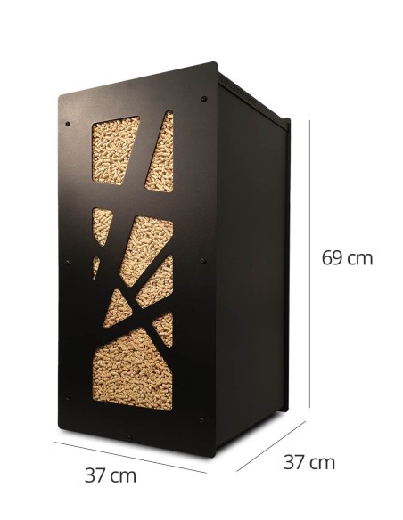 Capacité de 55 kg Granulebox idéale pour trois sacs de pellets