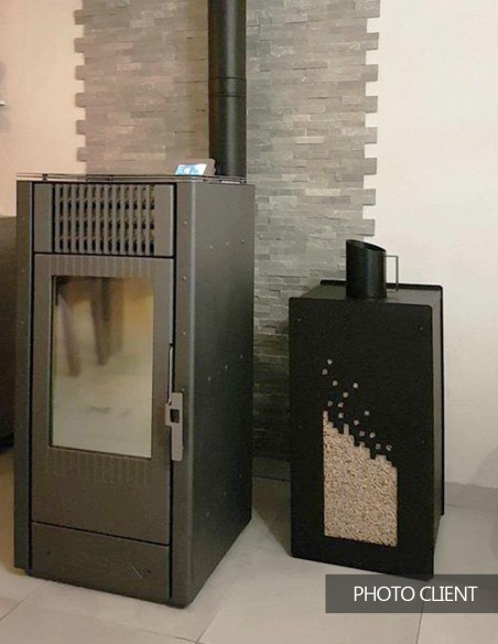 accessoire de stockage pellet numerik noir