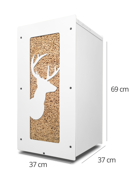 meuble de rangement pellets en métal