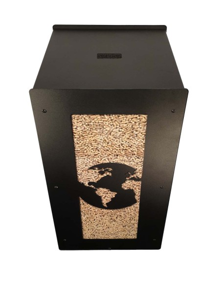 stockage pellets noir world