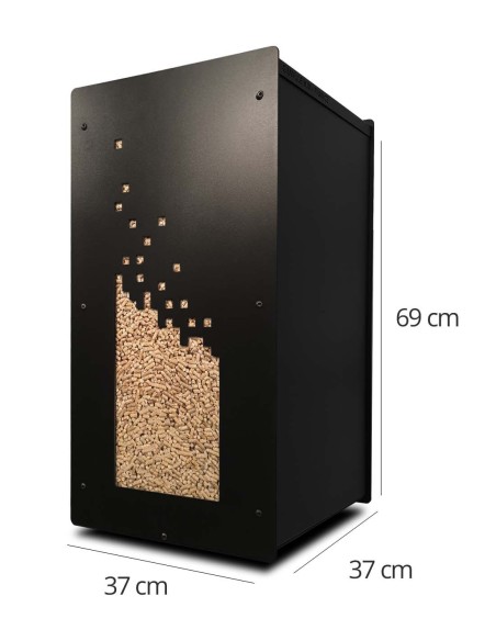 box à granulé de bois design
