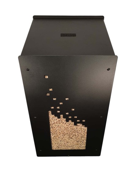 réservoir pellets noir pour interieur