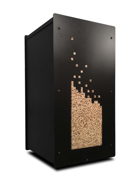 panier à granulés de bois design pour poêle à pellets